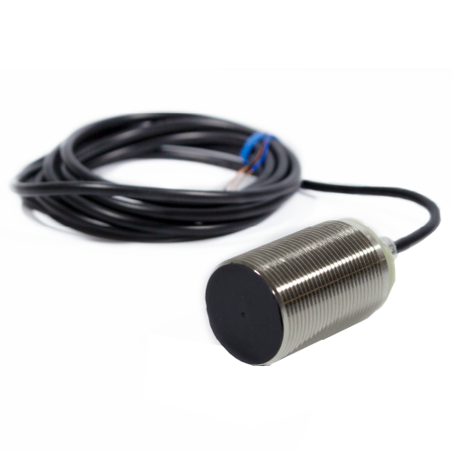 Sensor inductivo M30 PNP NO 3 hilos 10..30 Vdc con cable de 2m